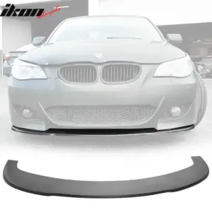 Universal 66" Car Front Bumper Lip Body Kit Spoiler Flat Under Panel Splitter PU - Image 6
