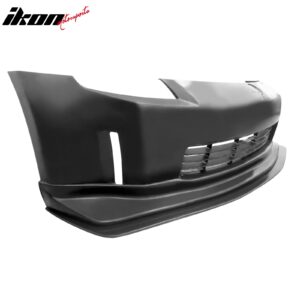 Fits 03-05 Nissan 350Z Z33 Front Bumper Bottom Lip Chin Splitter Unpainted PU - Image 3