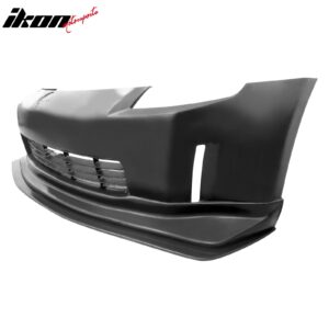 Fits 03-05 Nissan 350Z Z33 Front Bumper Bottom Lip Chin Splitter Unpainted PU - Image 4