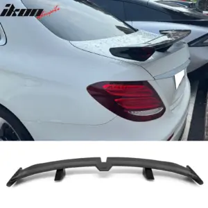 Fits 17-23 Benz W213 E-Class 54" PRO Style Rear Trunk Spoiler Gloss Black ABS - Image 6