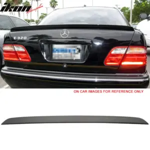 Fits 95-01 Benz W210 E-Class A Style Matte Black Rear Trunk Spoiler Wing Lip ABS - Image 6