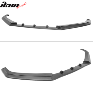 Fits 13-16 Subaru BRZ IKON V3 Style Front Bumper Lip Spoiler Unpainted Black PU - Image 3