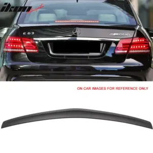 Fits 10-16 Benz E-Class W212 Sedan AMG Style Rear Trunk Spoiler Wing Matte Black - Image 6