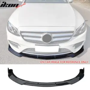 Fits 17-20 Benz W213 E-Class B Style Front Bumper Lip Spoiler Carbon Fiber Print - Image 6