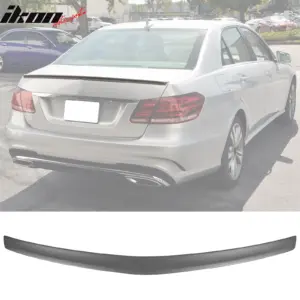 Fits 10-16 Benz W212 E-Class AMG Style Trunk Spoiler Painted #744 #775 Silver - Image 6
