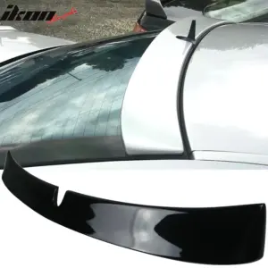 Fits 03-05 Benz E-Class W211 Sedan RL Style Rear Roof Spoiler Painted #197 Black - Image 6