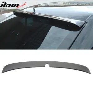 Fits 03-05 Benz E-Class W211 Sedan RL Style Matte Black Rear Roof Window Spoiler - Image 6