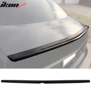 Fits 10-16 Benz E-Class W212 Sedan AMG Style Rear Trunk Spoiler Lip Matte Black - Image 6