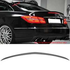 Fits 10-17 Benz W207 C207 E Class 2Dr Coupe AMG Style Matte Black Trunk Spoiler - Image 6