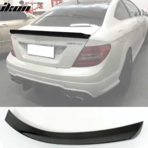 Fits 08-14 Benz C-Class W204 Coupe V Style Carbon Fiber Trunk Spoiler Wing - Image 6
