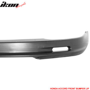 Fits 98-00 Honda Accord Mugen Coupe Front Bumper Lip Spoiler Unpainted Black PP - Image 5