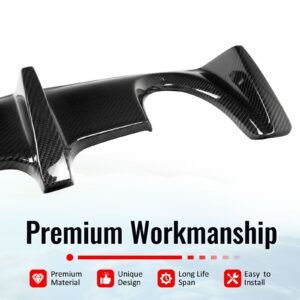 Fits 03-09 Nissan 350Z Z33 OE Style Rear Bumper Lip Diffuser Carbon Fiber CF - Image 3