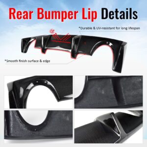 Fits 03-09 Nissan 350Z Z33 OE Style Rear Bumper Lip Diffuser Carbon Fiber CF - Image 4