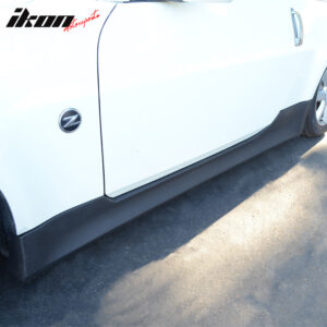 Fits 03-09 Nissan 350Z Z33 V Style Side Skirts Extension Rocker Panel Unpainted - Image 3