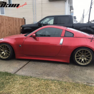 Fits 03-09 Nissan 350Z Z33 V Style Side Skirts Extension Rocker Panel Unpainted - Image 4