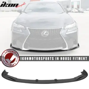 Fits 16-20 Lexus GS350 GS450h Lexon Style Front Bumper Lip Spoiler Unpainted PP - Image 6