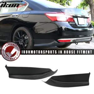 Fits 16-17 Honda Accord Sedan HFP Style Rear Bumper Lip Spoiler Side Aprons PP - Image 6