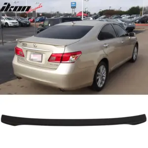 Fit 07-12 Lexus ES350 OE Factory Style Flush Mount Trunk Spoiler ABS Matte Black - Image 6