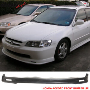 Fits 98-02 Honda Accord Sedan Front Bumper Lip Spoiler Splitter Mugen Style PU - Image 1