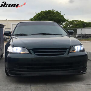 Fits 98-02 Honda Accord Sedan Front Bumper Lip Spoiler Splitter Mugen Style PU - Image 3