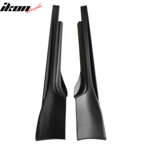 Fits 09-20 Nissan 370Z NS Style PP 2PCS Side Skirts Rocker Panel Unpainted Black - Image 5