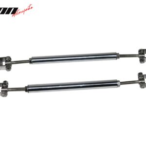 Fits 13-20 Nissan 370Z Amuse Style Front Bumper Lip Splitter Gunmetal Strut Rods - Image 3