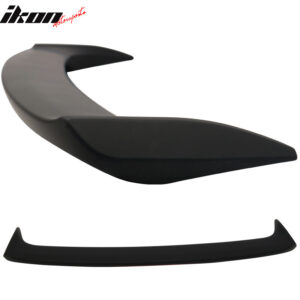 Fits 13-19 Nissan Sentra Sedan OE Style Matte Black Trunk Spoiler & LED Light - Image 4
