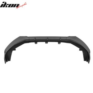 Fits 24-25 Nissan Sentra IKON Style Front Bumper Lip Spoiler PP Matte Black 3PCS - Image 4