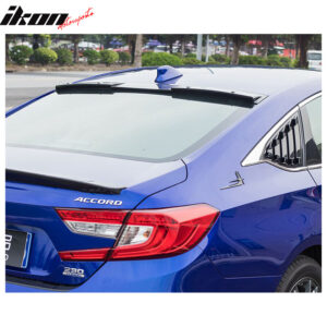 Fits 18-22 Honda Accord Ikon Style Rear Roof Spoiler Wing Carbon Fiber Print ABS - Image 2