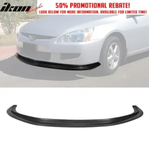 Fits 03-05 Honda Accord 2 Door MDA Style Front Bumper Lip Spoiler Unpainted PU - Image 6