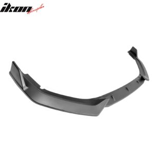 Fits 20-23 Nissan Sentra Sedan IKON 3PC Front Bumper Lip Splitter PP Matte Black - Image 3