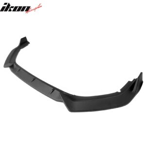 Fits 20-23 Nissan Sentra Sedan IKON 3PC Front Bumper Lip Splitter PP Matte Black - Image 4