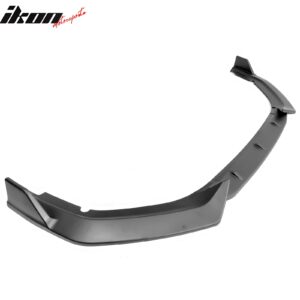 Fits 20-23 Nissan Sentra Sedan IKON 3PC Front Bumper Lip Splitter PP Matte Black - Image 5