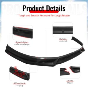 Fits 23-25 Honda Accord IK V4 Style Front Bumper Lip Spoiler Carbon Fiber Print - Image 4