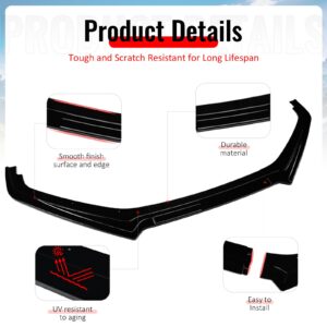 Fits 13-16 Subaru BRZ CS Style Front Bumper Lip Chin Splitter PP Gloss Black - Image 4