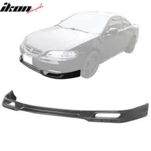 Fits 98-02 Honda Accord Coupe Type J Front Bumper Lip Spoiler Bodykit Guard PU - Image 6