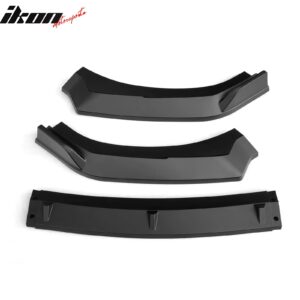 Fits 22-25 Subaru BRZ ZD8 JDM 2 Style Matte Black Front Bumper Lip Spoiler 3PCS - Image 4