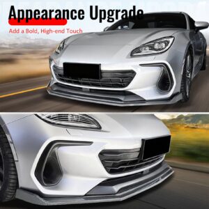 Fits 22-25 Subaru BRZ IKV2 Front Bumper Lip Chin Splitter Carbon Fiber Print PP - Image 5