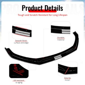 Fits 22-25 Subaru BRZ IKV2 Style Front Bumper Lip Chin Splitter PP Gloss Black - Image 4