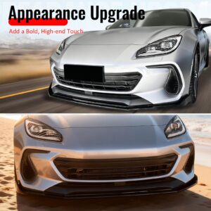 Fits 22-25 Subaru BRZ IKV2 Style Front Bumper Lip Chin Splitter PP Gloss Black - Image 5