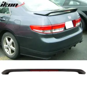 Fits 03-05 Honda Accord Sedan 3rd LED Brake OE Style Trunk Spoiler ABS - Image 6