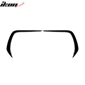 Fits 22-25 Subaru BRZ IKON Front Bumper Side Splitter Canards ABS Gloss Black - Image 3