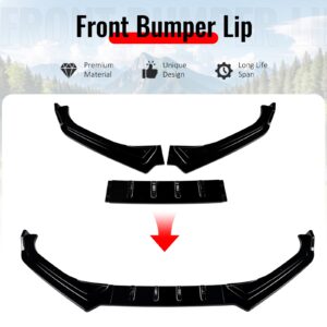 Fits 17-20 Subaru BRZ IKON Style Front Bumper Lip Chin Splitter PP Gloss Black - Image 3