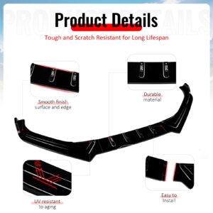 Fits 17-20 Subaru BRZ IKON Style Front Bumper Lip Chin Splitter PP Gloss Black - Image 4