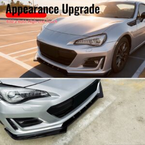 Fits 17-20 Subaru BRZ IKON Style Front Bumper Lip Chin Splitter PP Gloss Black - Image 5