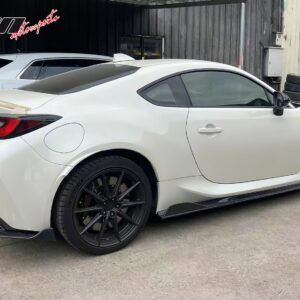 Fits 22-26 Toyota GR86/Subaru BRZ IKON Style Rear Bumper Aprons Matte Black ABS - Image 3