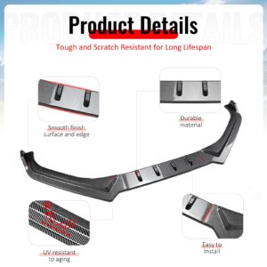 Fits 17-20 Subaru BRZ IKON Front Bumper Lip Chin Splitter PP Carbon Fiber Print - Image 4